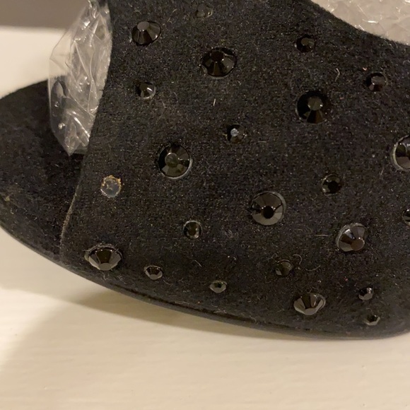 Black Suede black high heels size 7 - Picture 8 of 8